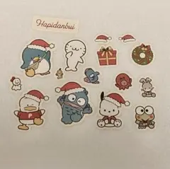 サンリオ　はぴだんぶい　フレークシール　ハンギョドン　ポチャッコ　ケロッピ　サム