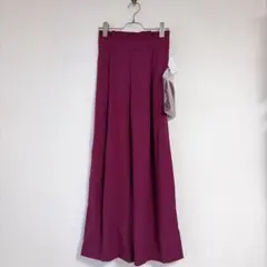 【新品未使用】VIS ヴィス（S）カジュアルパンツ ズボン リボン付き　裏地なし