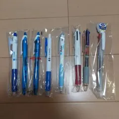 製薬会社ノベルティ　ボールペン 8本【黒5本3色3本】 未使用