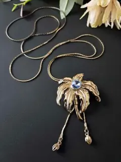 花デザイン ネックレス 長さは調整可能 シルバー製