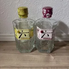 六 ジン 限定ミニボトル2本 空き瓶
