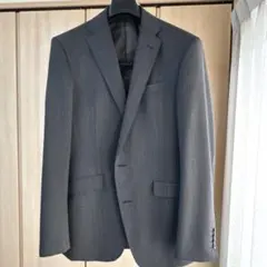 ダークグレー ストライプ ビジネススーツ　スーツセレクト