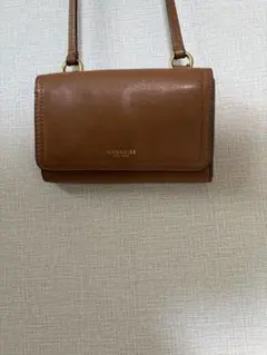 美品】COACH コーチ ディンキー バッグ チェーンショルダー オレンジ