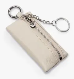 新品✨本革 スマートキーケース アイボリー ミニ財布のサムネイル