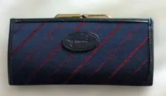 Y.Hansai がま口 コインケース ネイビー ハナイユキコ