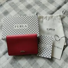 ★もんこ様専用！新品FURLA 名刺入れ カードケース レッド★のサムネイル