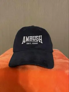 【美品】AMBUSH アンブッシュ 刺繍 ロゴ キャップ ネイビーのサムネイル