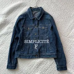 シンプリシテェ デニムジャケット ブルー F 綿100％ インド製