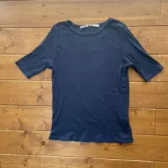 niko and... ⚫️USED リブTシャツ ネイビーのサムネイル