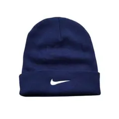 90s 野村周平　菅田将暉着用　Nike ネイビー ニット帽 スウッシュロゴ 菅田将暉 野村周平 着用 NIKE ニット帽 ビーニー 90s y2k 希少
