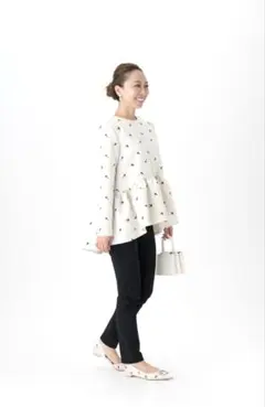 未使用保管　ツルバイマリコオイカワ　gala ブラウス　ペプラム　キルティング Gala BLー2242590 | TSURU By MARIKO OIKAWA (Women