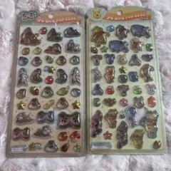 【正規品】うるちゅるポップシール チップとデール&くまのプーさん　2シートセット