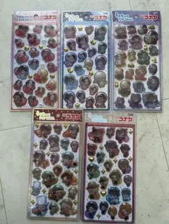コナン　うるちゅるPOPシール　5種