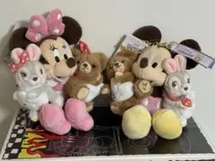 ユニベスティーズ エイン ラビットミニー ミッキープリン ぬいぐるみキーホルダー