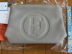 【上品】FIRANO グレー ポーチ 18✖︎12✖︎4 合成皮革