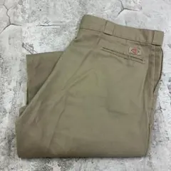 Dickies　874　ワークパンツ　古着　FLEXパンツ　W43　ベージュのサムネイル