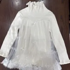 mezzo piano アイボリー セーター 120