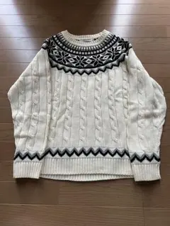 FLAT HEAD Club Label ケーブルニット セーター L | Mercari