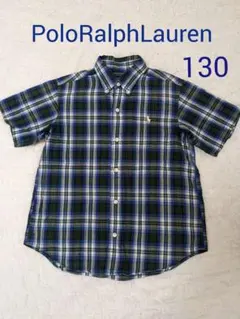 【130】ラルフローレン　ボタンダウンチェックシャツ