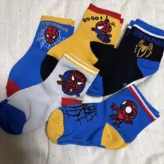 スパイダーマン　靴下　5足セット　キッズ　Mサイズ　　13cm