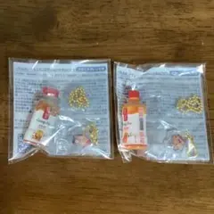 ゴンチャ　アクリルチャーム付きミニチュアキーホルダー2個セット