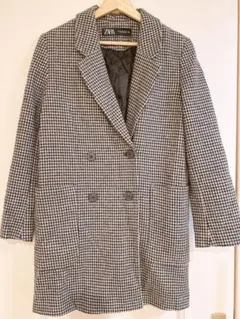 【ZARA】千鳥柄ジャケットコート