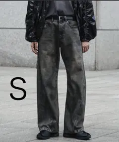 WYM LIDNM VINTAGE WASHED CURVED DENIM S