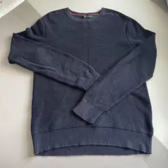 BANANA REPUBLIC コットンニットセーター ネイビーのサムネイル