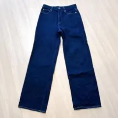 ユニクロ　ワイドストレートジーンズ　24 69NAVY