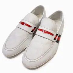 【美品】GUCCI　ローファー　スリッポン　GG柄　レザー　シェリーライン
