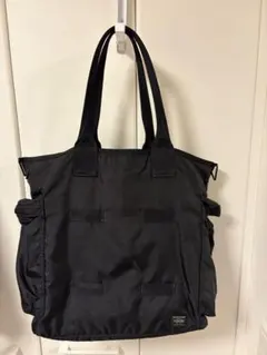 PORTER FORCE 2WAY TOTE BAG BLACK ブラック