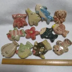 陶器製 魚12個セット