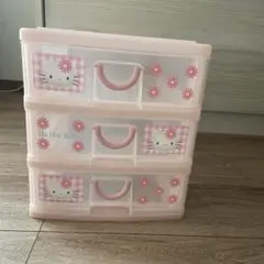 レア　Hello Kitty 3段ケース ピンクのサムネイル