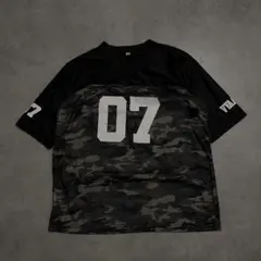v-neck mesh game T CAMO