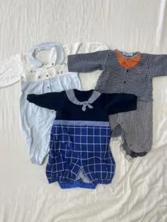 familiarロンパースセット　60〜70　長袖