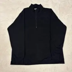ブラック ハーフジップ トレーナー Lサイズ