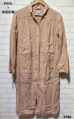 POOL プール　無印良品　ロング　シャツワンピース　リネン　コート