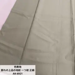 色無地 膨れの上品の地紋 一つ紋 正絹 AK-6921