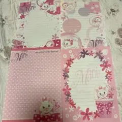 ディズニー マリーキャット レターセット(便箋10枚、封筒10枚)