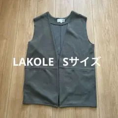 ラコレ lakole グレー ノースリーブベスト