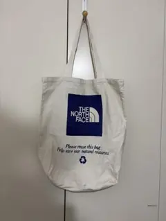 ノースフェイス コットントートバッグ白古着