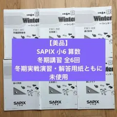 Sapixサピックス 6年 算数 春期講習➕夏期講習テキスト フルセット全24