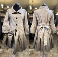 BURBERRY BLUE LABELベルト付きグラデーションコート38チェック