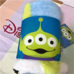 香港ディズニー限定リトルグリーンメンのブランケット