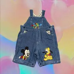 Disney babies平成レトロ デニム オーバーオール サロペット