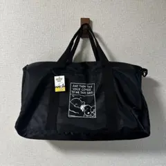 SNOOPY スヌーピー チャーリーブラウン 大容量 ダッフルバッグ ブラック