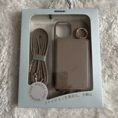 RISUKAI iPhone 13 、14ケース モカ