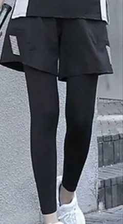 レギンス ショートパンツセット スポーツ Ｌサイズ