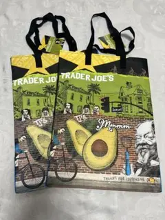 新品未使用　Trader Joe's エコバッグ 同柄2枚セット　匿名配送
