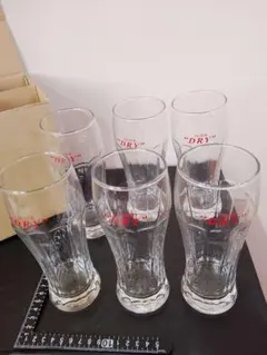 値下げ♥昭和レトロ♥スーパードライ ロゴ入り380mlタンブラー6個セット